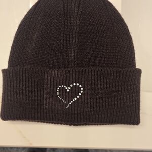 French Connection Dark Brown Knit Beanie